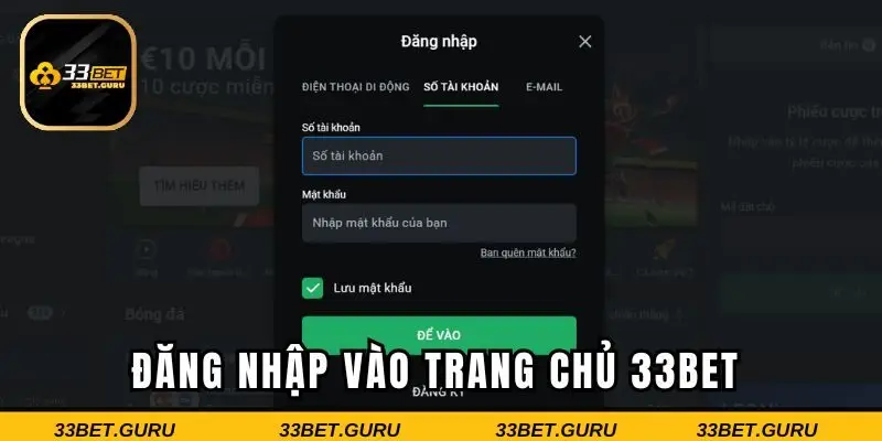 Đăng nhập vào trang game 33BET trước tiên