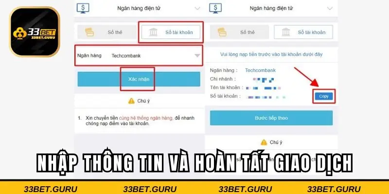Điền dữ liệu vào mẫu yêu cầu và hoàn tất